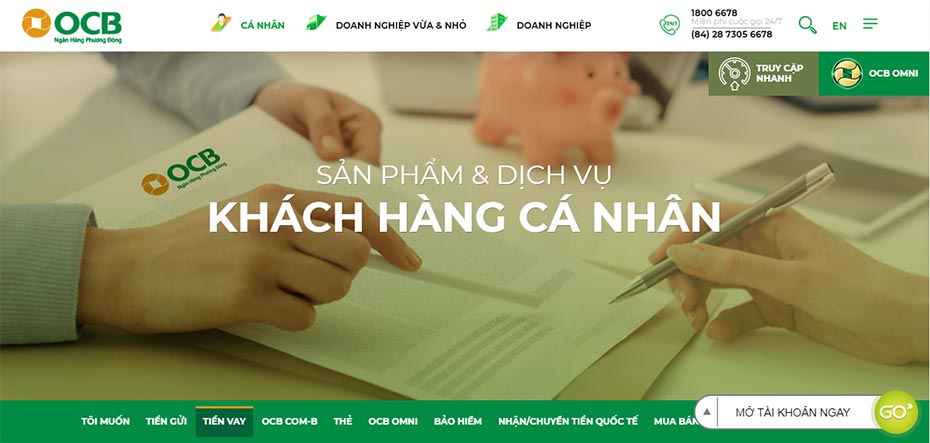 Vay tiêu dùng OCB – COMB 2024