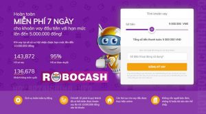 Vay tiền Robocash online 10 triệu bằng CMND